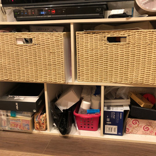 【美品】2段　カラーボックス　ホワイト