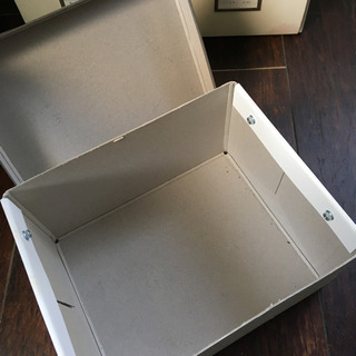 イケア で購入、紙製収納ボックス　五個の画像