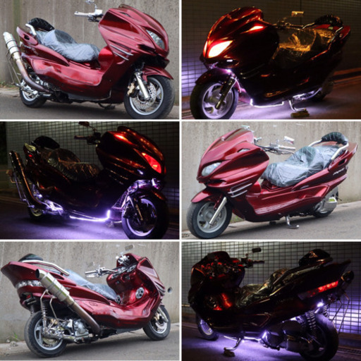 【YAMAHA マジェスティ】大人気カラー、オールワインレッド！！バッチバチ！！