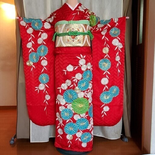 本振袖、長襦袢、袋帯、小物　5点セット