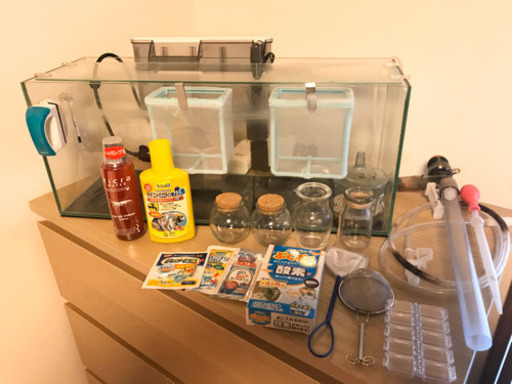 GEX グラステリアスリム水槽600のセット