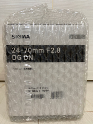 新品　未使用　4/4購入品 シグマ ソニー Eマウント用 SIGMA 24-70mm F2.8 DG DN ズームレンズ