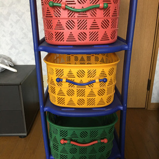 商談中です　　　バスケットラック三段