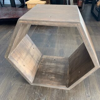 【展示品処分特価】六角シェルフ【ﾀﾞｰｸﾌﾞﾗｳﾝ】ディスプレイ...