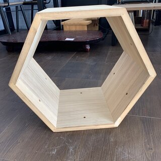 【展示品処分特価】六角シェルフ【無塗装】 ディスプレイラック【D...
