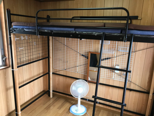 楽天　極太パイプロフトベッド