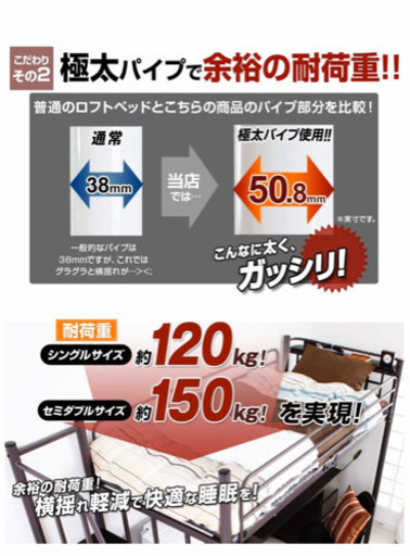 ロフトベッド状態良  