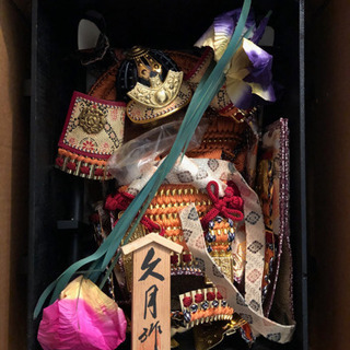 【届けます】五月人形（久月）、ベッド貰って下さい