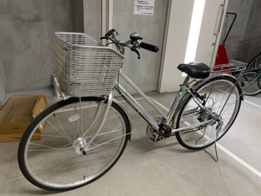 自転車　27インチ中古　6段切り替え付き美品！