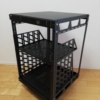 14Uスタジオラック スチール製　音響機器のラッキングにどうぞ