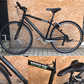 現状販売品 SAKAICYCLE CROSS-SIM マットブラック 街乗り自転車 の画像