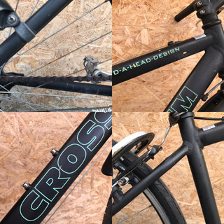 現状販売品 SAKAICYCLE CROSS-SIM マットブラック 街乗り自転車 の画像