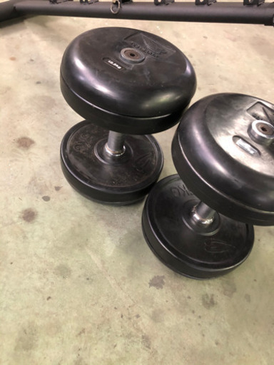 インクラインベンチ　+  ラバーダンベル　12.5kg×2