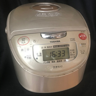 東芝 RC-10PH炊飯器 ☆IH5.5合炊き羽釜保温釜厚釜ブラックの画像