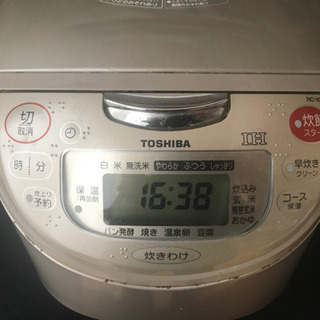 東芝 RC-10PH炊飯器 ☆IH5.5合炊き羽釜保温釜厚釜ブラック