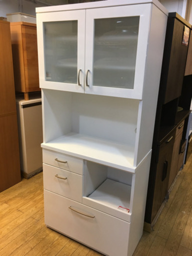 美品 アーバンStyle ニトリ 2面レンジボード コパン 80KB-WH