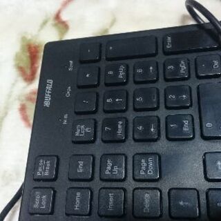 BUFFALO USB接続 有線スタイリッシュキーボードの画像