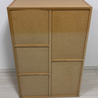 カラーボックス　木目調の画像