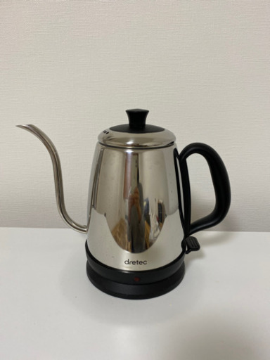 dretec(ドリテック) 電気ケトル ステンレス コーヒー ドリップ ポット 細口 1.0L