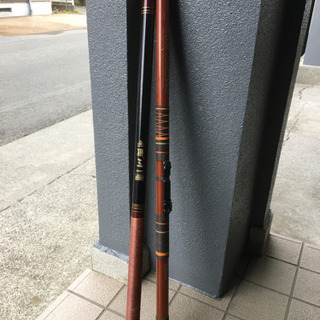 海釣り　竿　魚取り網をつける棒