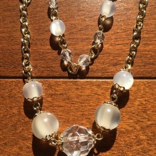 【新品】rue du bac の　3連　ネックレス　ホワイトの画像