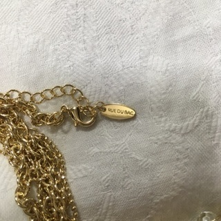 【新品】rue du bac の　3連　ネックレス　ホワイトの画像