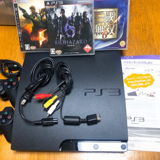 ☆ＰＳ３本体 コントローラー2個&ソフト3個付き☆