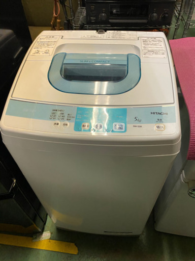 日立 洗濯機 NW-5SR 5.0kg 2014年製 動作品 中古