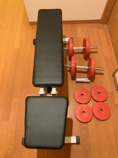 インクラインベンチ&ダンベルセット！