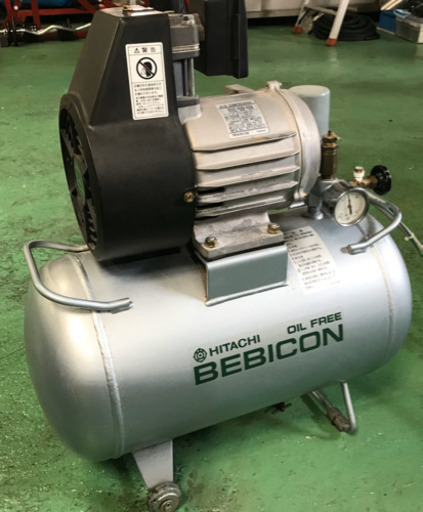 日立　オイルフリー　ベビコン　コンプレッサー