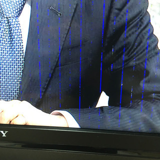 40インチ　SONYテレビ　画面に縦線入っていますの画像