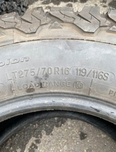 車のパーツ BF Good rich 275/70R16