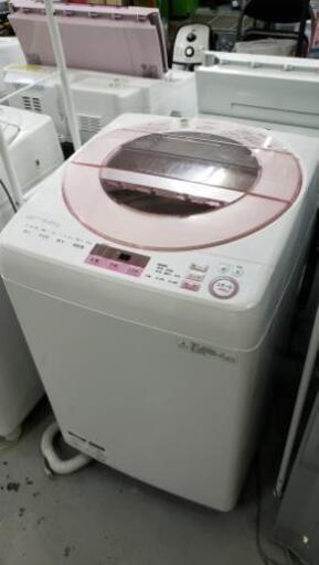 【洗濯機】大型8kg♪インバーター付きで静音！人気のピンク！