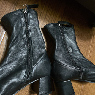 無料　譲 ZARA ブーツ ブラック S ザラ 去年購入の画像