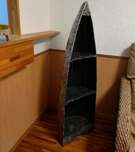 船型 アンティークラック 飾り棚 アンティーク 見せる収納シェルフ