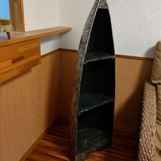 船型 アンティークラック 飾り棚 アンティーク 見せる収納シェルフ
