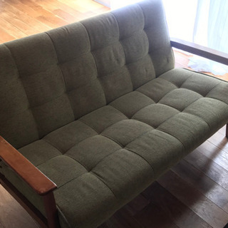 カリモク60風2シーターソファ中古