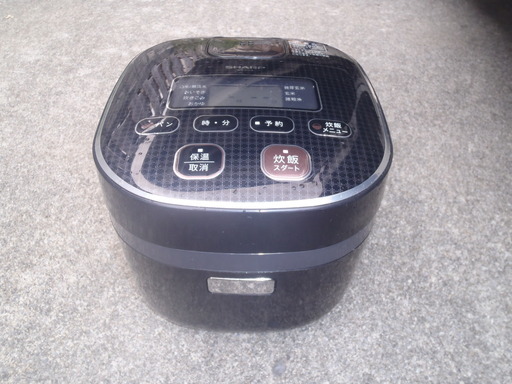 シャープ 炊飯器 3合 ブラック KS-C5J-B