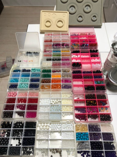 引退品 天然石パワーストーンブレスレットなど作る道具や部品一式❗️取引き者決定