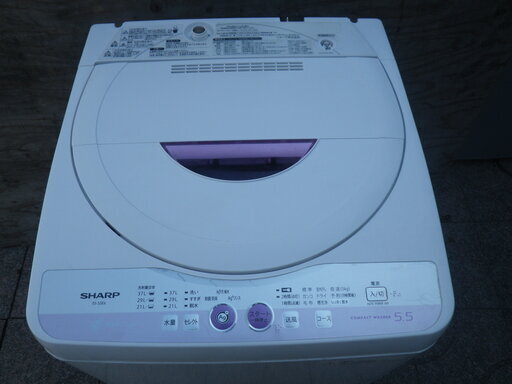 ■配達可■シャープ 全自動洗濯機 5.5kg ES-55E6-KP 2011年製
