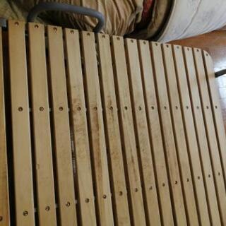 折りたたみシングルべッド　スノコの画像