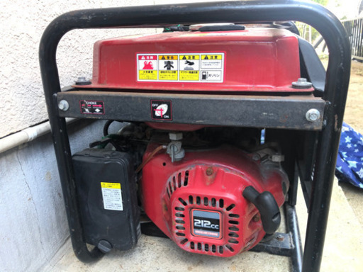 ワキタ ガソリン発電機　HPG2500-6　ゼネレーター AVR 60Hz 2300W メイホーシリーズ