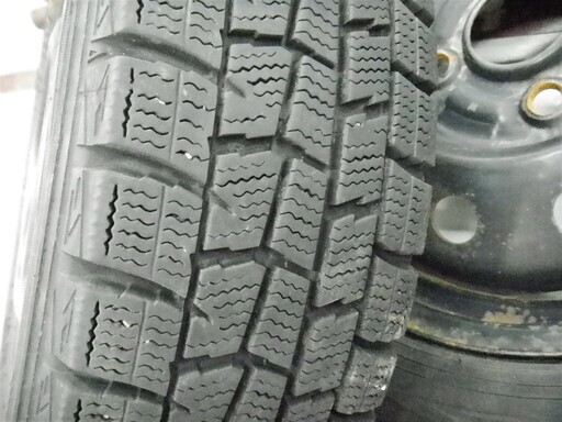 冬タイヤ 4本セット 155/65R13 タイヤ2種類 (トーヨー2015年製・ダンロップ2013年製）スチールホイール付き 苫小牧西店