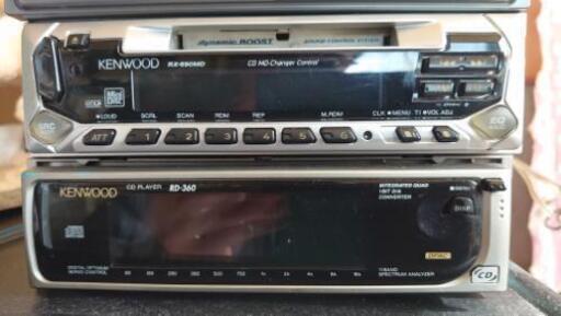 値下げKENWOOD MD CDカーデッキ、Carrozzeria カセットカーデッキ