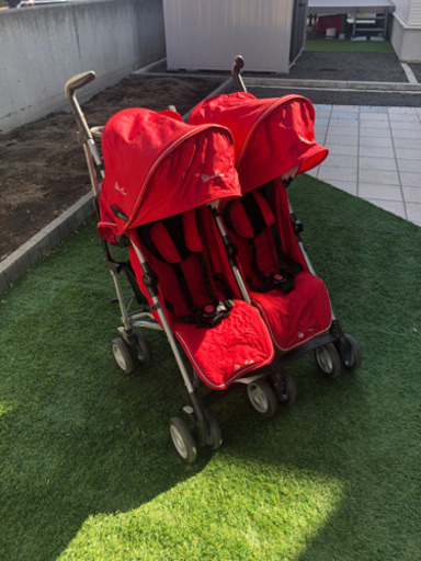 シルバークロス　双子　ベビーカー　説明書付き