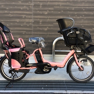地域限定送料無料　ギュットミニ　三人乗り　13,2AH　ピンク　神戸　電動自転車 地域限定送料無料 ギュットミニ 三人乗り ピンク 神戸市 電動自転車