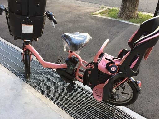 地域限定　ヤマハ　キッスミニ　三人乗り　子供乗せ　12,8AH　ピンク　ギュットミニ　アンジェリーノ　神戸市　電動自転車
