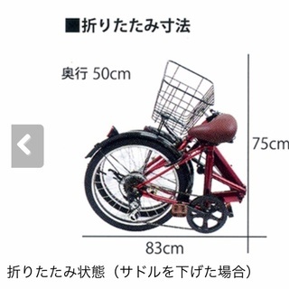  【MARUISHI】(丸石サイクル) ロキシー 20型カゴ付き折りたたみ自転車