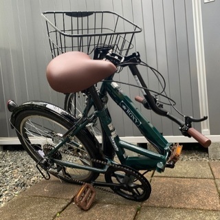  【MARUISHI】(丸石サイクル) ロキシー 20型カゴ付き折りたたみ自転車