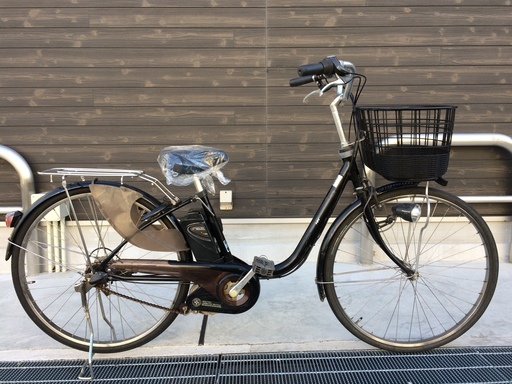 地域限定送料無料　パナソニック　ビビ　DX　新基準　子供乗せ　5AH　黒　アシスタ　ナチュラ　神戸市　電動自転車